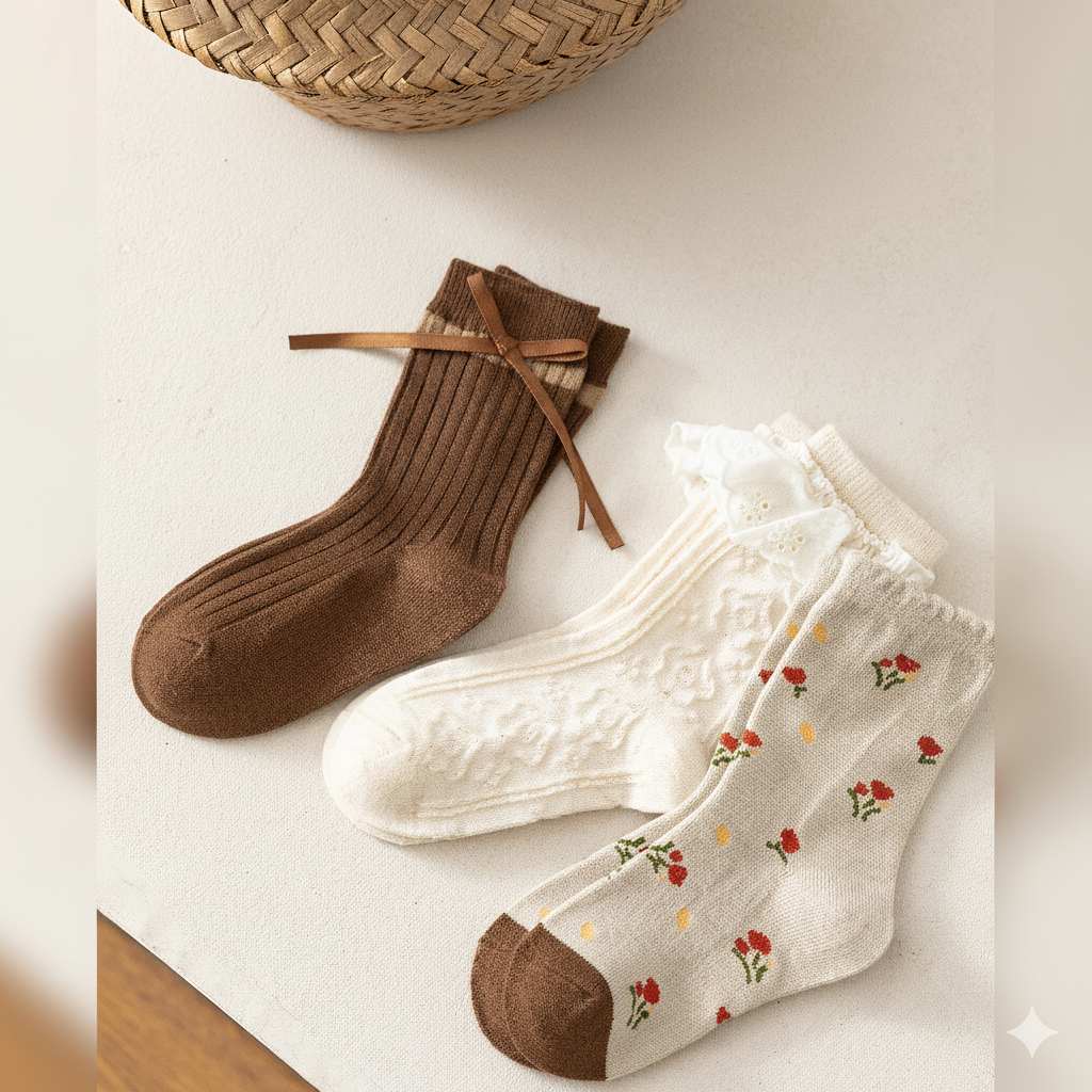 Wool Socks – Cherry