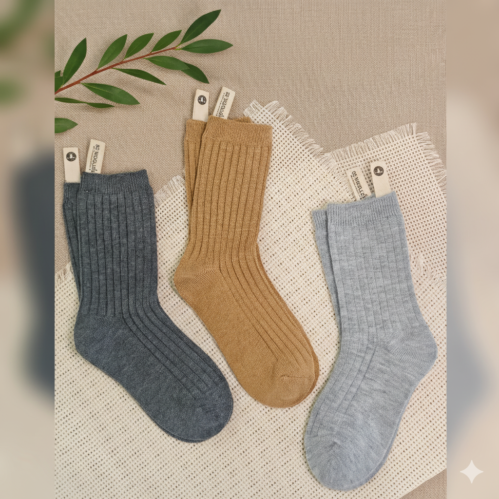 Wool Socks – Solid Color A