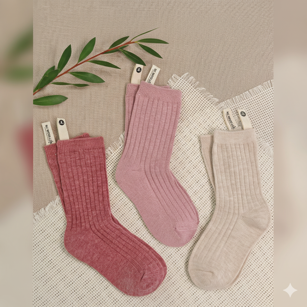 Wool Socks – Solid Color B
