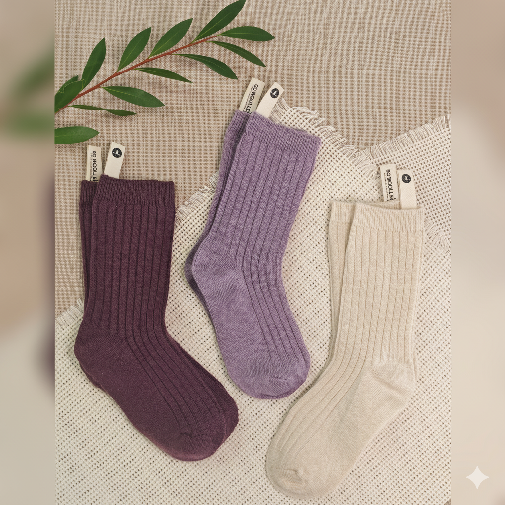 Wool Socks – Solid Color D